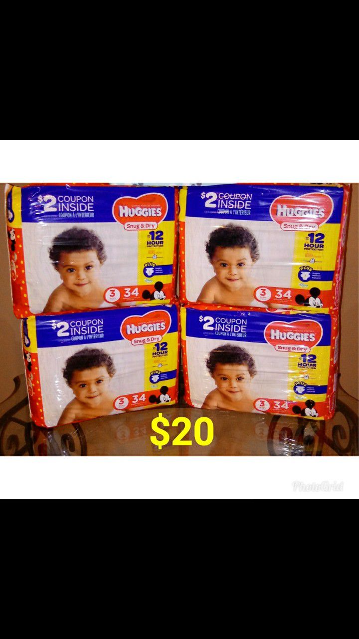 Huggies Snug & Dry size 3 Diapers pampers