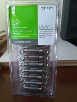 Self-Closing Flush Hinges - pack of 10-New