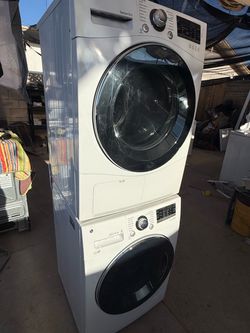 24” LG Stacked Washer and Dryer Set