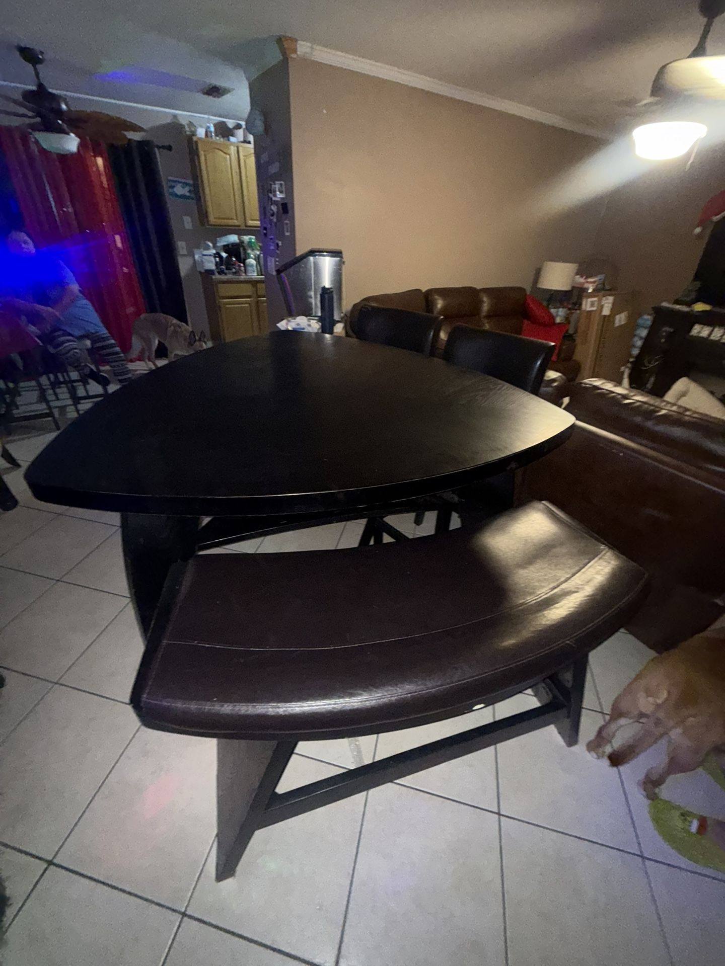 Dining Table w/ Bench+2 Chairs – Solid & Sturdy