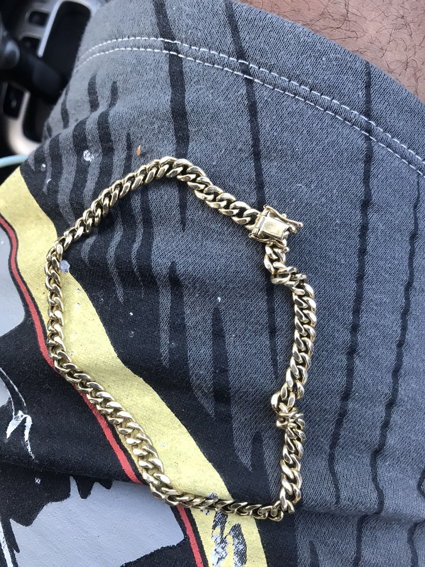 14k Cuban Anklet Or Kids Chain 