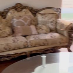 2 sofa set big and small 
