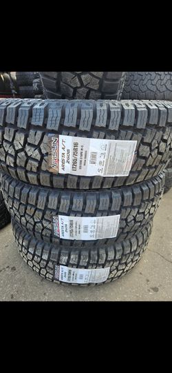265-75-16 !!! ARISUN AGGRESSOR A/T LT !!! $530 LAS 4 LLANTAS MONTADAS Y BALANCEO INCLUIDO 👌