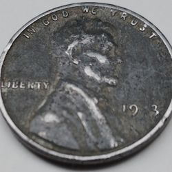 1943 Steel Penny Wheat Lincoln 1 Cent Coin Error 