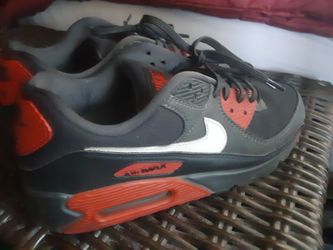 Nike Air Max 90 Grey Orange Sneakers