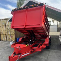 Scissor Lift Dump Trailer 