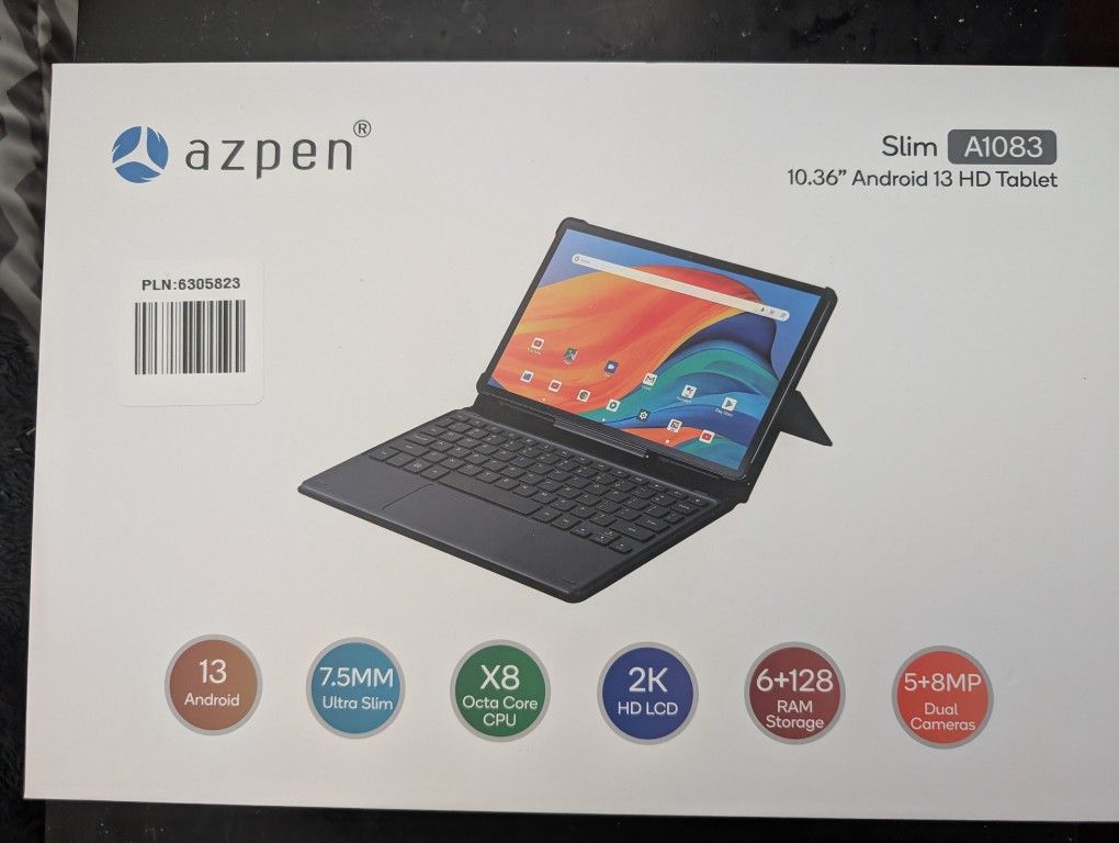 Azpen A1083 Android 13 Keyboard Instant Connect Tablet