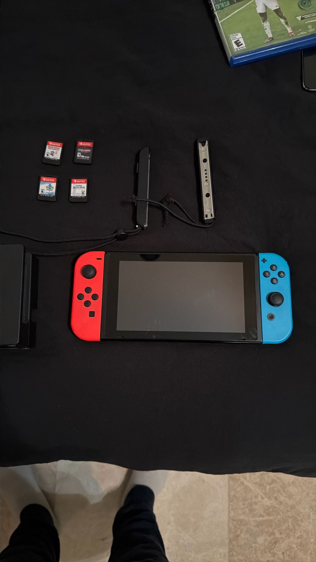 Nintendo Switch Plus 4 Games, TV Adaptor and Case