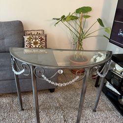 Glass top table