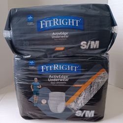2 Packs FitRight Ultra Incontinence Pull Up Underwear for Men, Heavy Absorbency