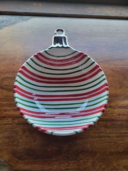 Christmas Ornament Shaped Ceramic Bowl