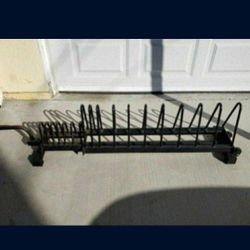 Horizontal Weight Plate Rack With Rolling  Wheels