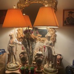 Beautiful Antique Lamp Set $125 each $250 set