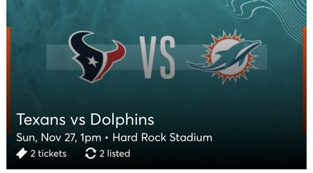 Club Level Dolphins Vs Texans