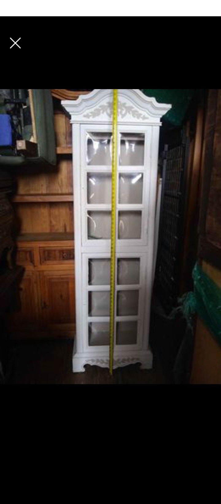 Curio Shabby Style Cabinet 