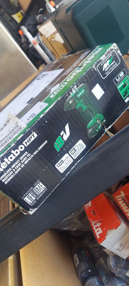 18V Cordless Impact Driver Kit | Metabo HPT WH18DFX $80