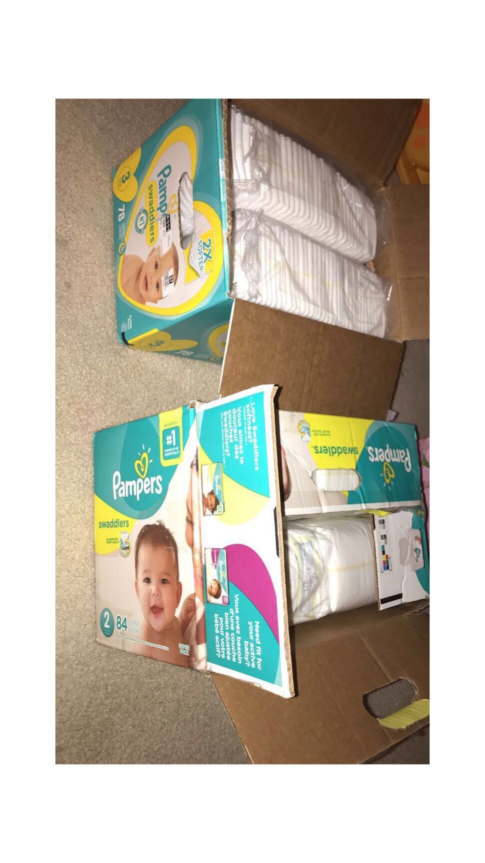 Pampers size 2 and 3
