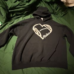 Raiders hoodie (heart design)  Size-XL