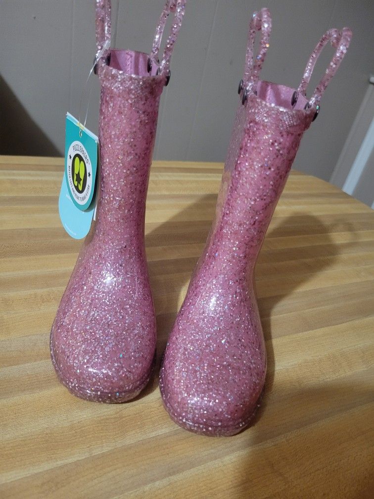 Brand New Little Girl Rain Boots Lightup Size 9
