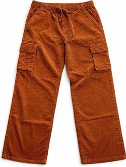 Children’s Place Boys Corduroy Cargo Pants Size 14 Brown Wide Leg New with tag
