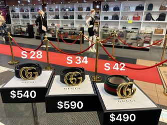 REAL Gucci Marmont Belts 