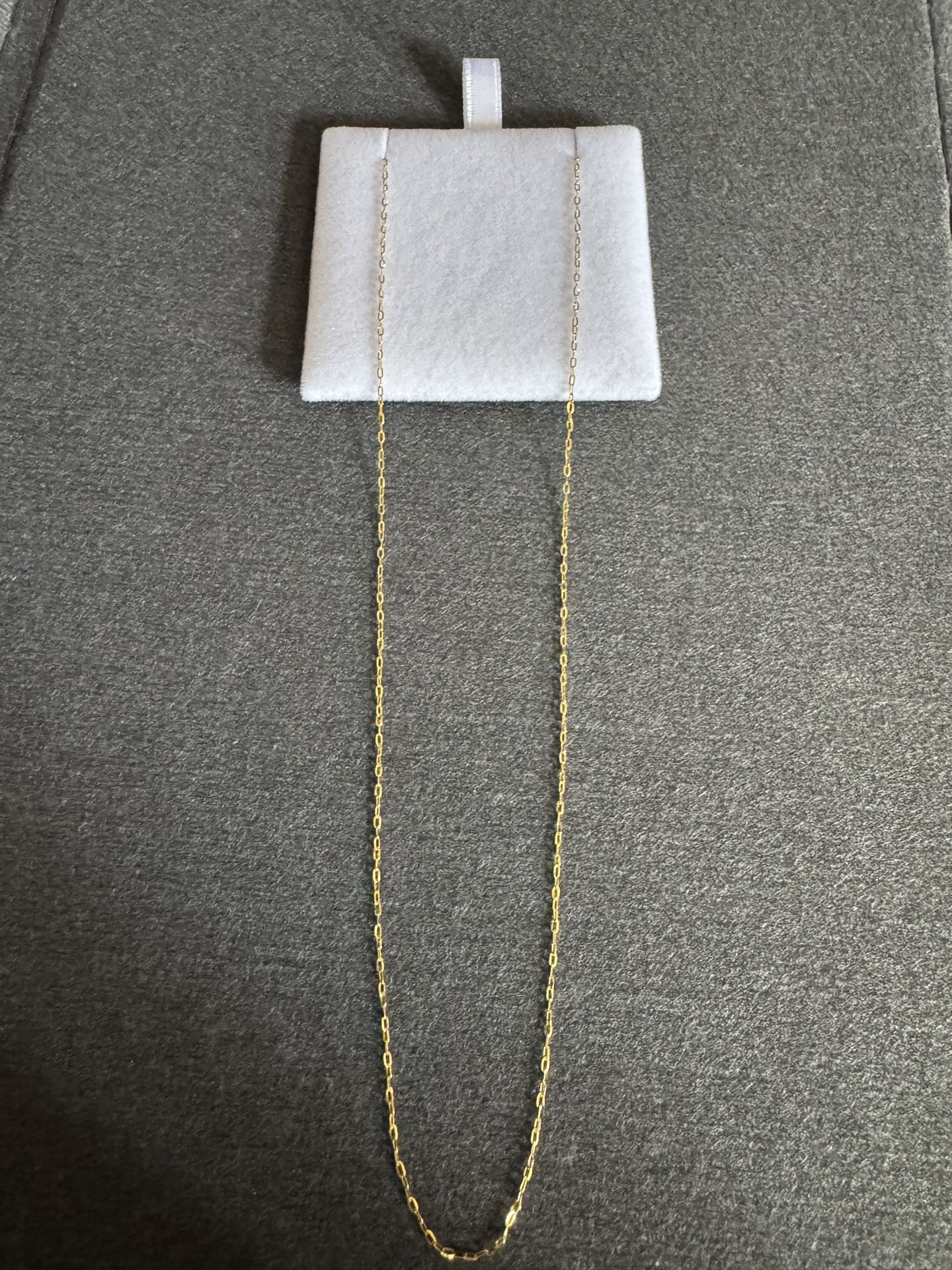 10K Gold Anchor Necklace 18 inch 1mm