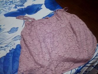 Pink Lace Cami Top