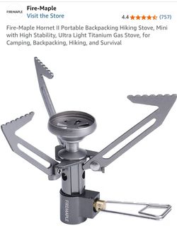 Fire Maple Backpacking stove