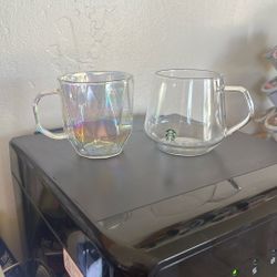 Starbucks Glass Coffee/ Tea Cups