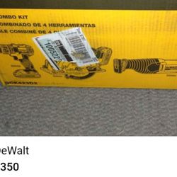 Dewalt 4 Piece Power Tools