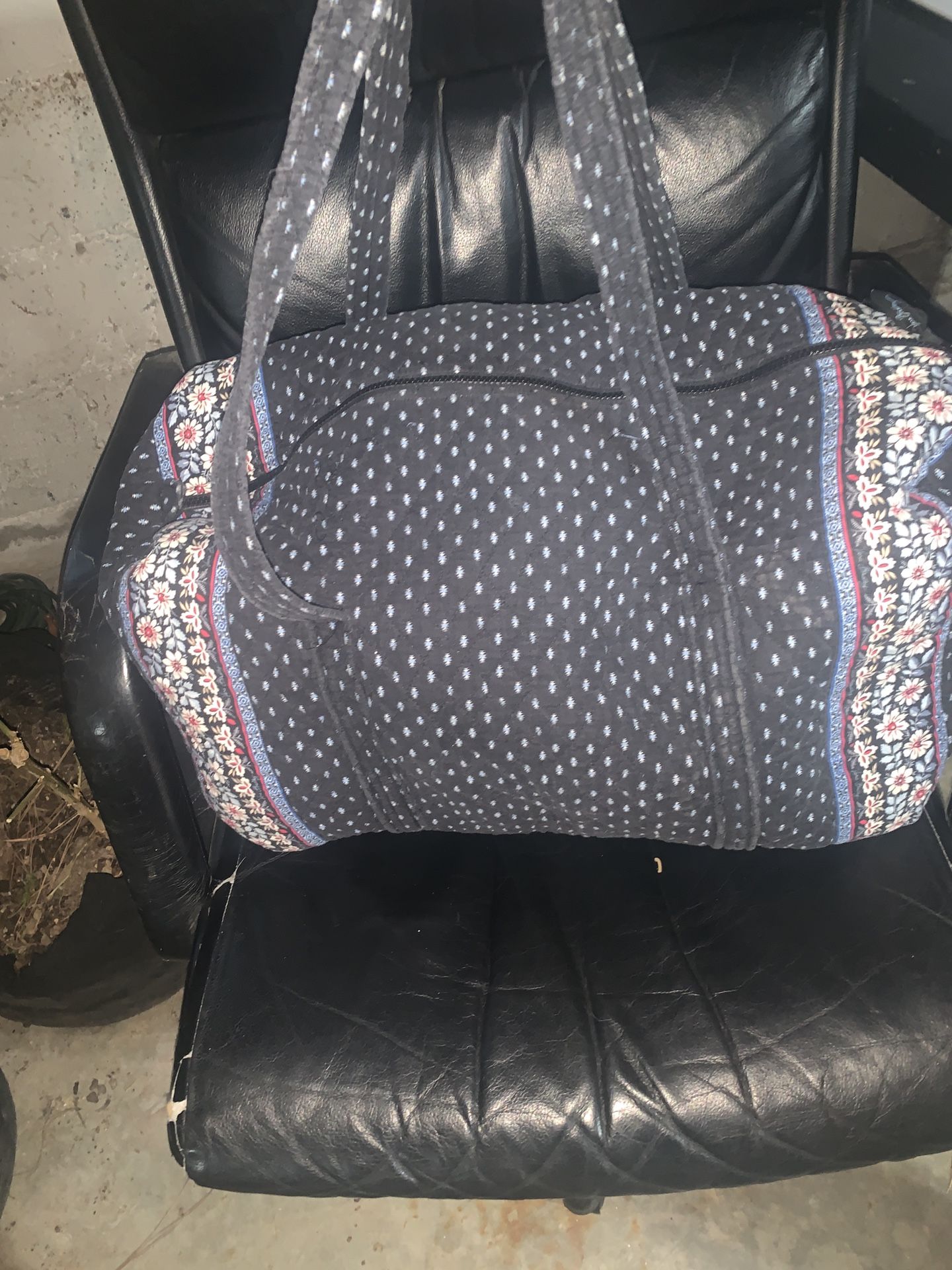 Vera Bradley X-Large Blue Travel Tote Bag