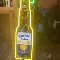 Vintage 36” Corona Neon Sign With Rare Animated Dropping Lime