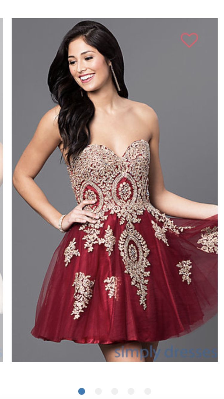 Red and Gold Semi Formal Homecoming Dress Size XL - conticontadores.com.br