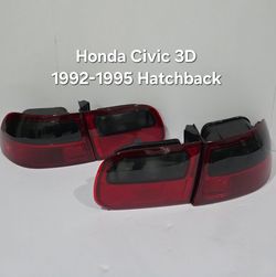 Honda Civic 1992-1995 Tail Lights 3D Hatchback