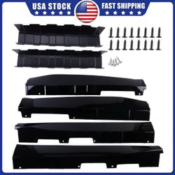 YHoptional for 2016-2023 Chevy Camaro Side Skirts, ZL1 Style Rocker Panel Body Kit Compatible with Camaro SS RS LT Models (Side Skirts-Gloss Black)