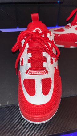 LV Skate Sneakers Red/White Men's Size 8.5 (EU 42)