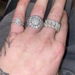 Real Diamond Rings 14k , 10k 