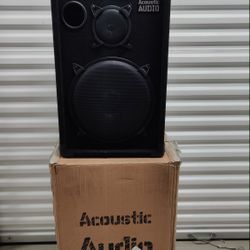REDUCED! New Acoustic Audio CR12 PASSIVE 12" DJ SPEAKER PAIR 3 WAY PA KARAOKE BAND SPEAKERS