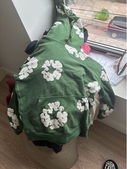 Green Denim Tears Hoodie Size Small