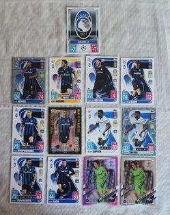 Atalanta  Soccer Cards Bundle 13 Included