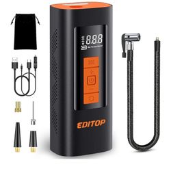 Tire Inflator Portable Air Compressor, 150PSI Cordless Air Pump for Car Tires
