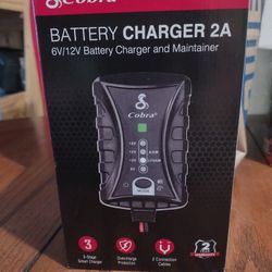 New Cobra Battery Charger And Maintainer 12v/6v