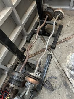 Curl Bars With Weights
