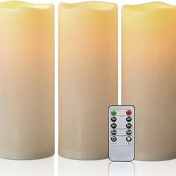 Yongmao 10" x 4" Waterproof Outdoor Flameless Candles