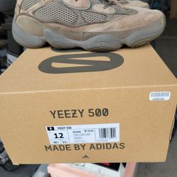 Yeezy 500 Shoes. Sz. 12 $20 FIRM . WILL NOT RESPOND TO IS THIS AVAILABLE 