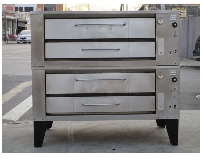 Bari Double Stack Gas 6 Pie pizza Oven 6-48