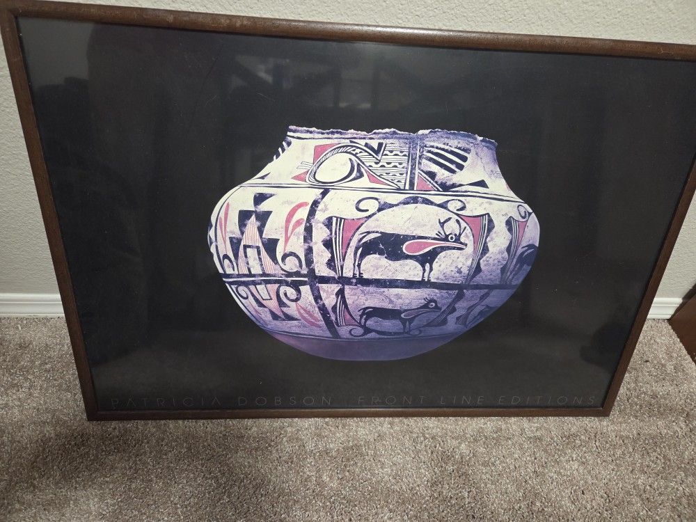 Patricia Dobson Set Of 2 Pottery Paintings