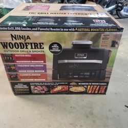 Ninja Wood Fire 4 In 1 Outdoor Grill And Smoker