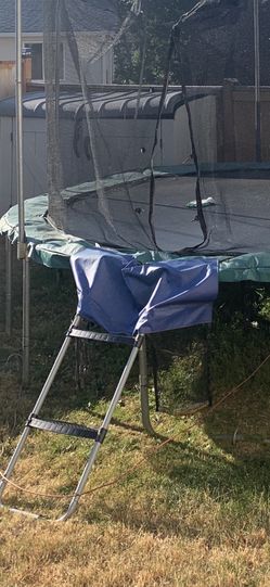 Trampoline Ladder And Cover With Pocket