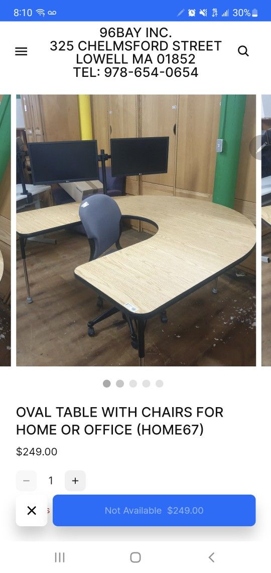 OVAL TABLE WITH CHAIRS FOR HOME OR OFFICE (HOME67)